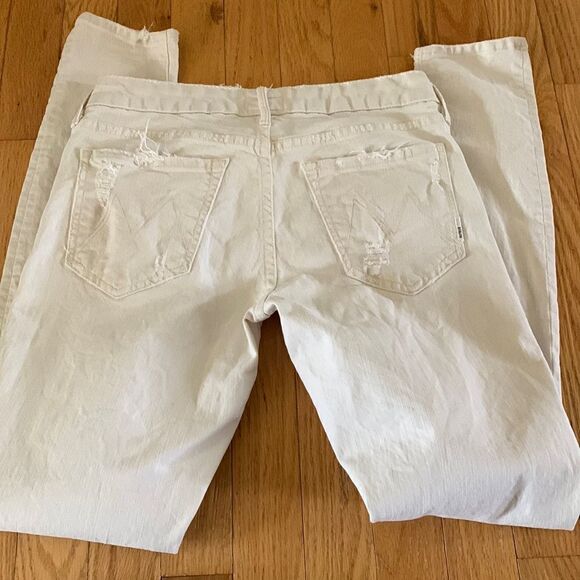 Mother‎ the Looker Cream Ankle Jeans women’s size 27 - Picture 3 of 12